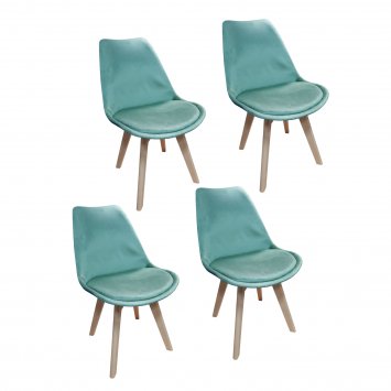 Stuhl Atlanta Velvet Türkis