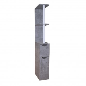Raumteilerregal 118 cm Thekla Beton