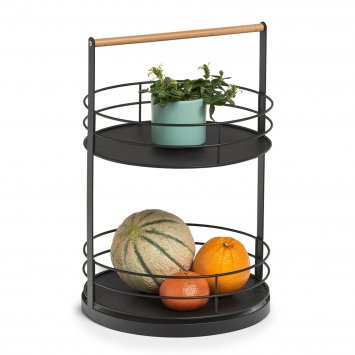 Serviertablett mit 2 Etagen