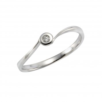 Ring Gold 585 mit Brillant 0,03ct.