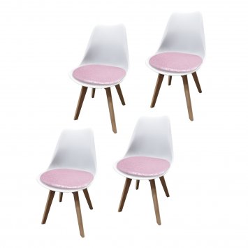 Stuhl Atlanta PU Muster 4er-Set