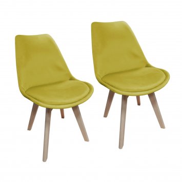 Stuhl Atlanta Velvet Uni 2er-Set