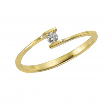 Ring Gold 585 mit Brillant 0,06ct.