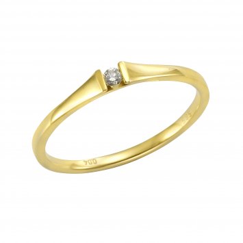 Ring Gold 585 mit Brillant 0,04ct.