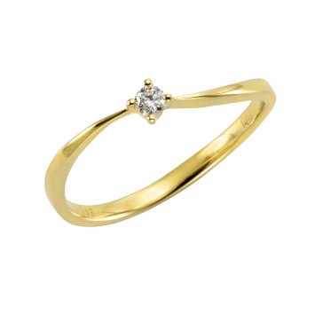 Ring Gold 585 mit Brillant 0,07ct.