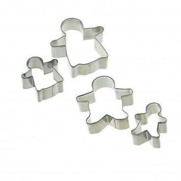 Ausstechformen-Set, Edelstahl, 4-teilig Lets Make