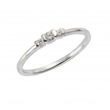 Ring 585/- Weißgold Brillant