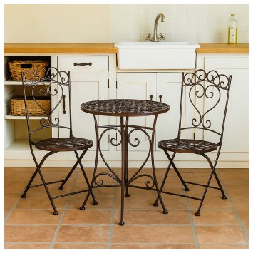 Essgruppe 3-teilig Curly Braun