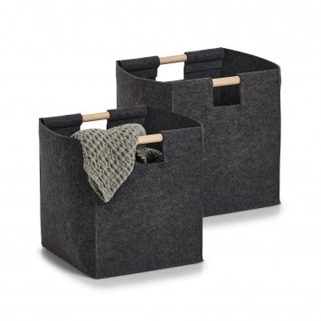 Aufbewahrungskorb 2er Set Filzkorb