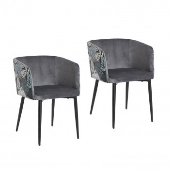 Stuhl Destin Leaf Grau