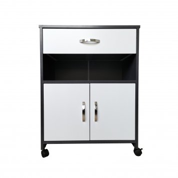 Küchenschrank Grau/Weiß Blanca