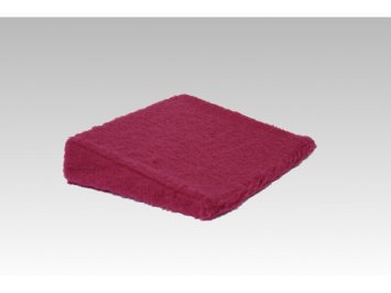 Therapiekeil Wolle bordeaux 40 cm x 40 cm x8/1 cm linke
