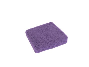 Aufstehhilfe Wolle lila 40 cm x 40 cm x 10/6 cm linke