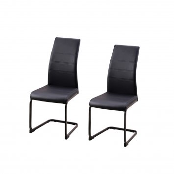 Schwingstuhl SallyP PU Schwarz