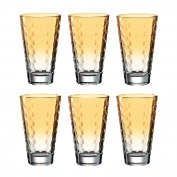 Trinkglas Apricot, 6er Optic