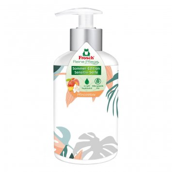 Frosch Sommer Edition Sensitiv Seife Pfirsichblüte 300ml