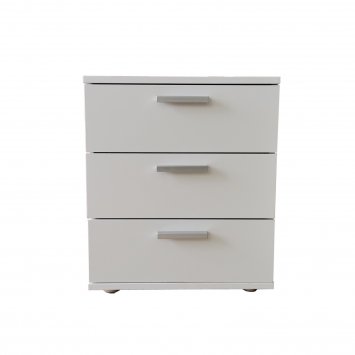 Nachtkommode 3 Schubladen Nina Weiß