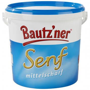 Bautzner Senf mittelscharf klassisch cremig im Grossgebinde 10000g