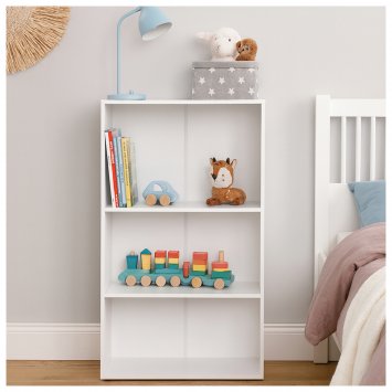 Standregal Nina mit 3 Fächern Weiß