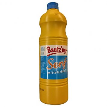 Bautzner Senf mittelscharf cremig wuerzig ausbalanciert mild 1000ml