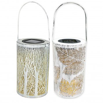 Solarlaterne Blätter/Baum, 2er Set Luna