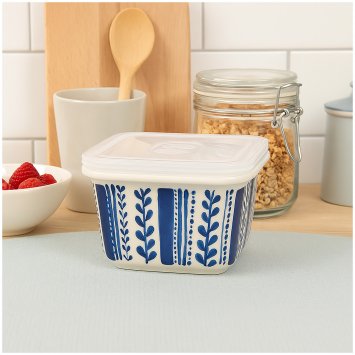 Schüssel mit Deckel 0,8 Liter Landhaus