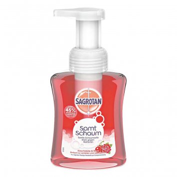 Sagrotan Samt Schaum Seife Kirschblüte und Rose 250 ml 6er Pack