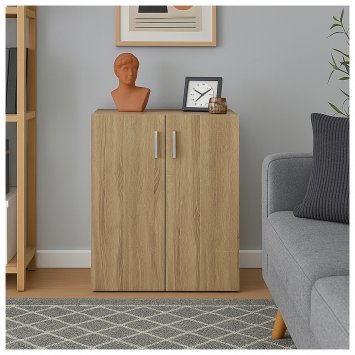 Kommode mit 2 Regalfächern Nina Sonoma