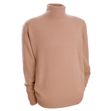 Rollkragen Pullover beige