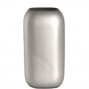 Vase 28 x 15 cm silber matt NEVE