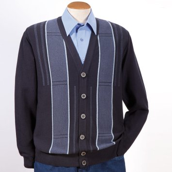 Jacquard-Strickjacke