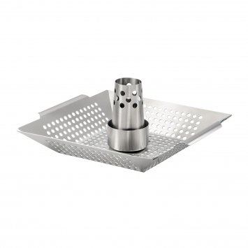 Hähnchenbräter Grillkorb Edelstahl