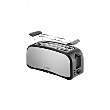 4 Scheiben Toaster satinierter Edelstahl