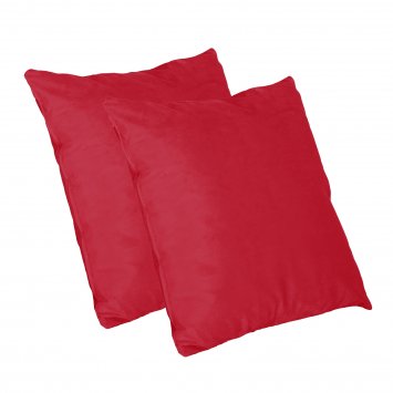 Kissen Nathalie Unifarben 2er-Set Rot