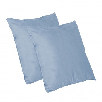 Kissen Nathalie Unifarben 2er-Set Blau