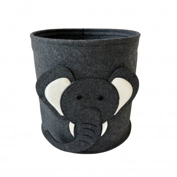 Aufbewahrungskorb Elefant rund