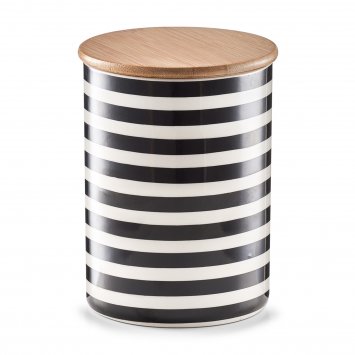 Vorratsdose mit Bambusdeckel Stripes
