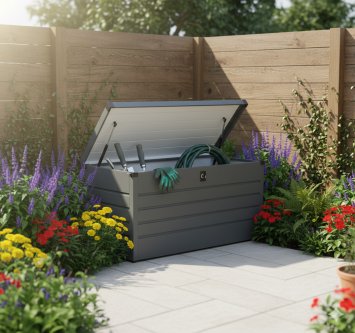 Metall-Aufbewahrungsbox Gartentruhe 300L Stauraum wetterfest