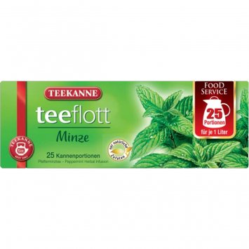 Teekanne Teeflott Minze Kräutertee mit aromatischer Pfefferminze 87g