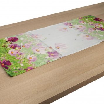 Tischläufer 40 x 90 cm Malvenwiese