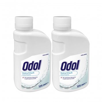 Odol Mundwasser extra frisch mit natürlichem Minzaroma 125ml 2er Pack