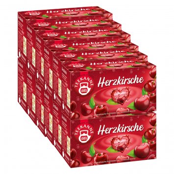 Teekanne Herzkirsche Aroma Tee Romantik Früchtetee 45g 12er Pack