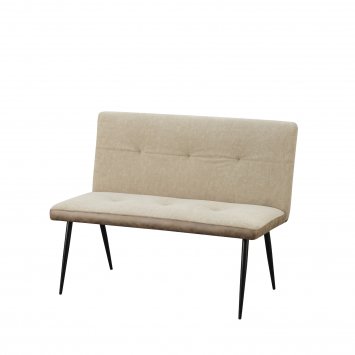 2-Sitzer Bank Antikbraun/Taupe Joschka