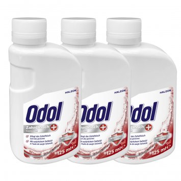 Odol med 3 Zahnfleisch und Mundwasser ohne Alkohol 125ml 3er Pack