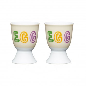Eierbecher Porzellan 2er Set EGG