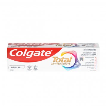 Colgate Total Original Zahnpasta mit Fluorid Schutz vor Bakterien 75ml