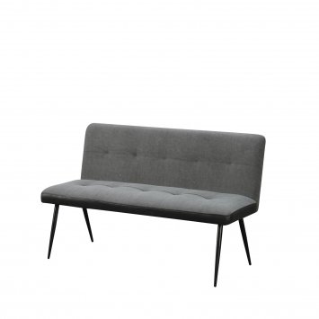 Bank 3-Sitzer Anthrazit/Grau Joschka