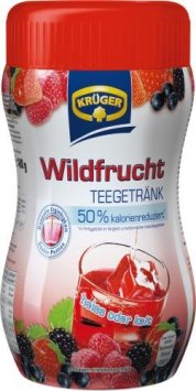 Krüger Teegetränk Wildfrucht 50 Prozent kalorienreduziert 12er Pack