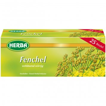 Herba Fencheltee Kräutertee aromatisch und würzig 25 Beutel 43g