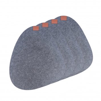 Platzset 4-teilig Filz oval